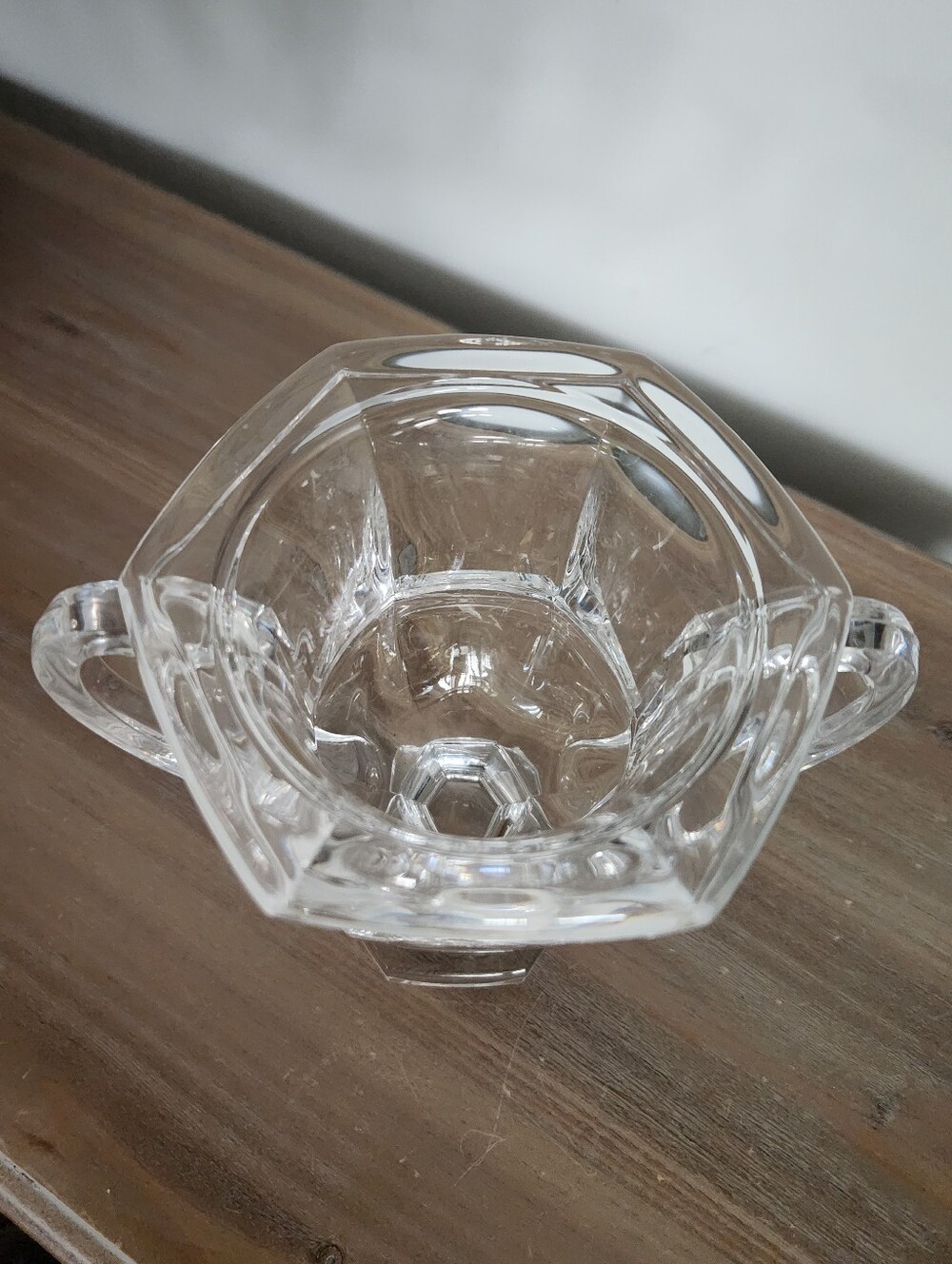 Tiffany & Co Crystal Loving Cup Trophy Vase Double Heart Handles 7” Decor Home - Picture 11 of 15